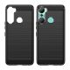 8. Carbon Case case for Infinix Hot 12 Pro flexible silicone carbon cover black