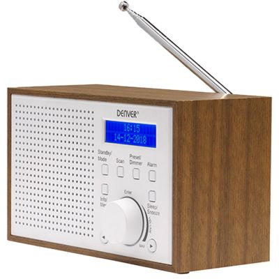 6. Denver DAB-46 Compact DAB+/FM Radio, White