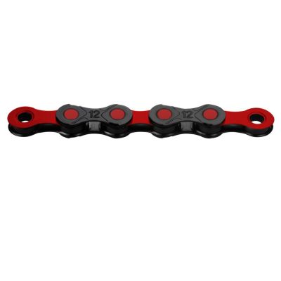 KMC Chain DLC 12 126 black red box wax