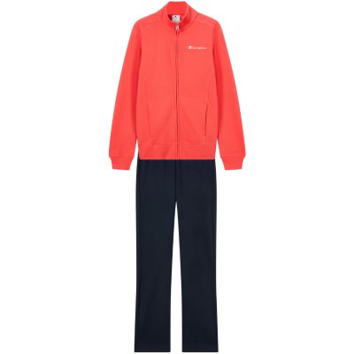 2. Champion Full Zip Suit Women's Tracksuit Orange and Navy Blue 118289 RS073