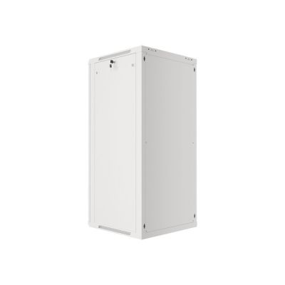 9. Lanberg WF01-6627-10S Rack Cabinet (27U; 1300mm / 600mm / 600 mm; wall-mounted; Glass; 19''; gray)