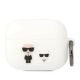 Karl Lagerfeld KLACAPSILKCW AirPods Pro cover white/white Silicone Karl & Choupette