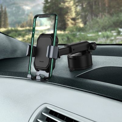 10. Baseus telescopic gravity car holder for the windshield black (SUYL-TK01)