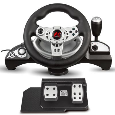 38. NANORS STEERING WHEEL PS4/PS3/XBOX ONE/XBOX360/PC(X-INPUT/D-INPUT)/SWTICH/ANDROID 8IN RS700