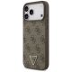 2. Guess Leather 4G Triangle Strass MagSafe Case for iPhone 17 Pro Max - Brown