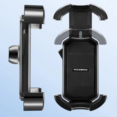 6. Rockbros 25210032001 Handlebar Phone Holder for Bikes - Black