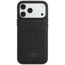 Audi Leather Case MagSafe for iPhone 18 Pro Max / 17 Pro Max - Black