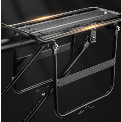 3. Rockbros 33210004001 Bike Rack with Shelf - Black