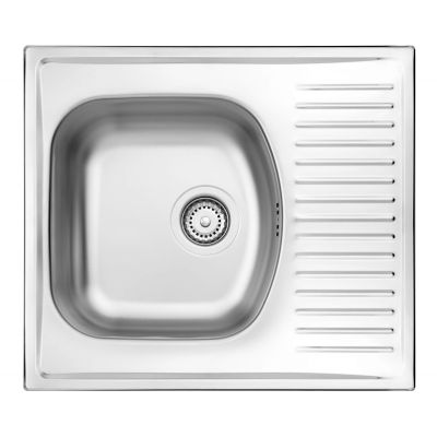 Single-bowl steel sink with drainer ZMU 0113 5907650856825