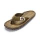 6. Gumbies Men's Flip-Flops ISLANDER FLIP-FLOP PALM LEAF KHAKI