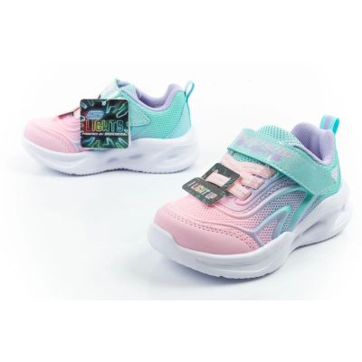 8. Skechers Color Breeze LED Children's Sports Shoes for Girls Turquoise