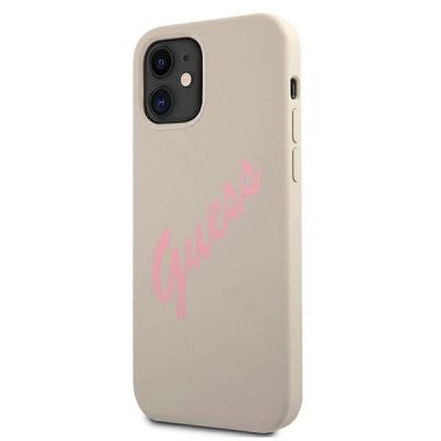 2. Guess GUHCP12SLSVSGP iPhone 12 mini 5.4" gray pink/grey pink hardcase Silicone Vintage