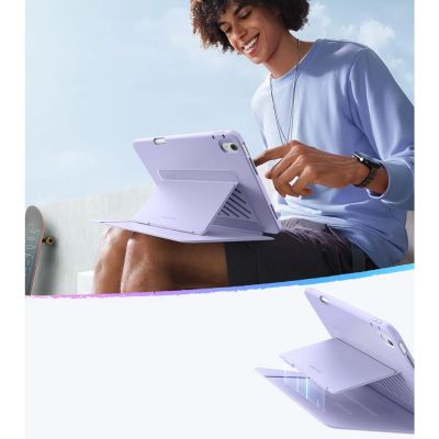 5. ESR Flip Hybrid Case for iPad Air 13" (2024/2025/2026) - Purple