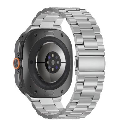 2. Tech-Protect Stainless Steel Bracelet for Samsung Galaxy Watch Ultra 47mm - Silver