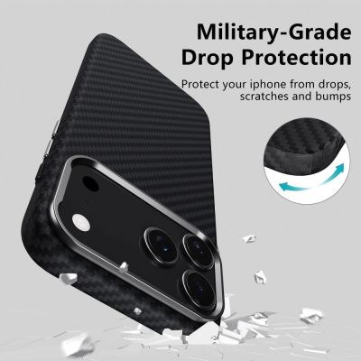 4. Tech-Protect Ion Carbon MagSafe Case for iPhone 17 Pro Max - Gray/Black