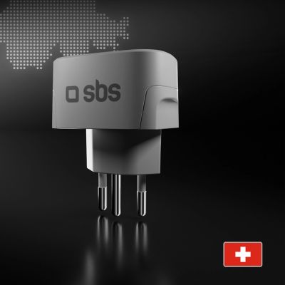 3. SBS CH Travel Adapter - Universal - White