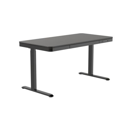 Activejet ET119W-C Electric Height Adjustable Desk, Black. Tabletop dimensions: 140 x 70 cm.