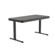 Activejet ET119W-C Electric Height Adjustable Desk, Black. Tabletop dimensions: 140 x 70 cm.