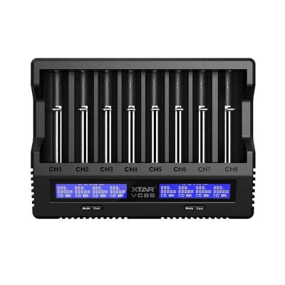 3. XTAR Charger for Cylindrical Li-Ion and NiMH Batteries VC8S