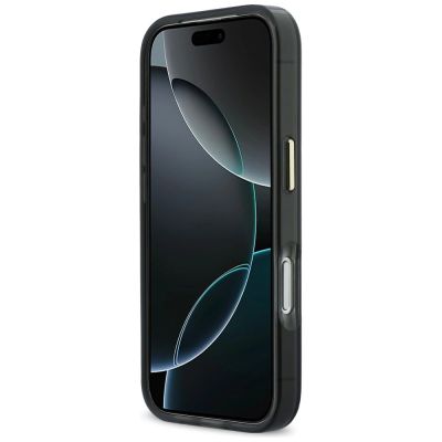 5. Karl Lagerfeld IML Choupettes Karl Script Logo MagSafe Case for iPhone 17 Pro - Black