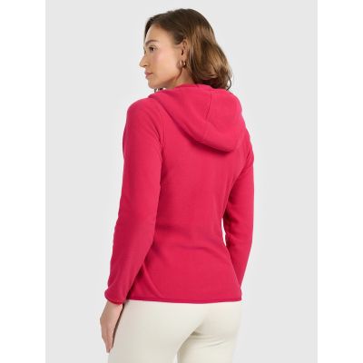 2. Women's slim fleece jacket with hood 4F 4FRAW25TFLEF495-53S