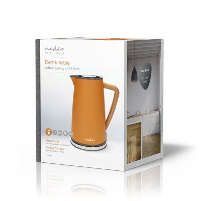 9. Nedis KAWK510EYW 1.7 L Electric Kettle, Orange