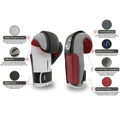 7. 12oz Boxing Gloves - Phantom Red - Valor Series