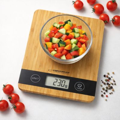 6. Esperanza Bamboo EKS005 kitchen scale (beige)