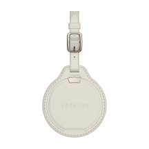 Satechi FindAll Luggage Tag - Vegan Leather Luggage Tag with Locator Compatible with Apple Find My (Sand)