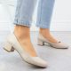 16. Beige Sergio Leone PB291 block heel pumps