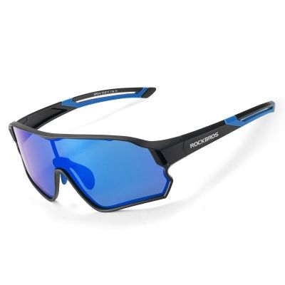 Rockbros polarized kids glasses black and blue