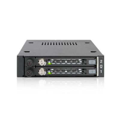7. We-Ra. IcyDock with space for 2 drives: 2x6.3cm SATAI-III/SAS HDD&SSD in color, 1x3.5" Metal