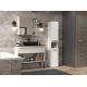6. Bathroom cabinet NEL I 31x30xH174 glossy white