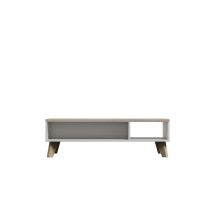 LOTTA 110 coffee table, white + sonoma oak