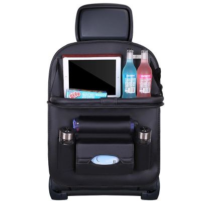 2. Car seat organizer seat protector seat cover shelf mini car table black