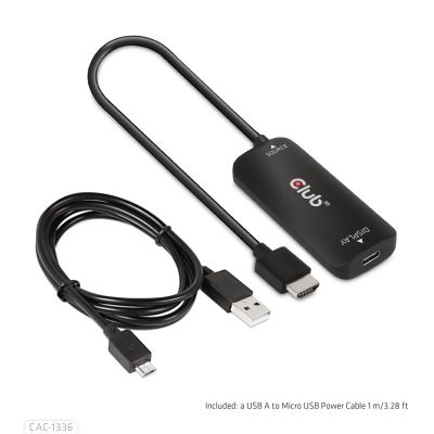 11. CLUB3D CAC-1336 Cable Adapter 1m HDMI + USB USB Type-C Black