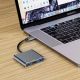 5. HUB Tech-Protect V1 3in1 USB-C - USB-A 3.0 / USB-C PD 100W / HDMI 4K 30Hz - gray