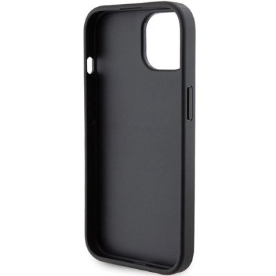 7. Karl Lagerfeld Gripstand Saffiano Karl&Choupette Pins case for iPhone 15 - black