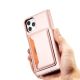 10. Magnet Card Case for iPhone 12 Pro Pouch Card Wallet Card Stand Pink