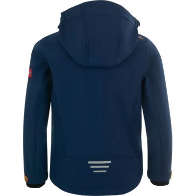 2. TrollKids Kids Trollfjord Jacket mystic blue/golden yellow softshell navy blue (161-146)