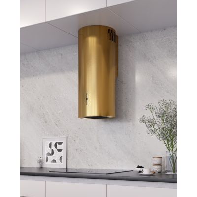 7. MAAN Elba2 W835 High-Gloss Gold Cooker Hood