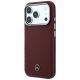 2. Mercedes Leather Semi Wrap Wood Effect MagSafe case for iPhone 17 Pro Max / 18 Pro Max - burgundy