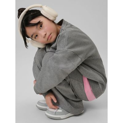 4. Girls' wide-leg sweatpants 4F 4FJRSS26TTROF1726-25M