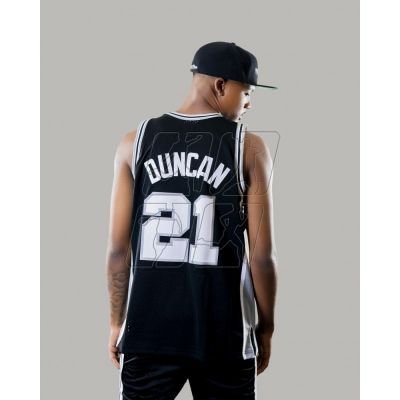 3. Mitchell &amp; Ness NBA Swingman San Antonio Spurs Tim Duncan T-Shirt SMJYGS18208-SASBLCK98TDU