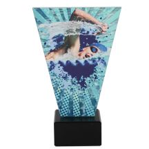 Glass Swimming Trophy