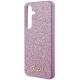 6. Guess Glitter Script case for Samsung Galaxy S24+ - purple