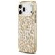 2. Guess IML Leopard Glitter Triangle Logo MagSafe Case for iPhone 17 Pro Max / 18 Pro Max - Brown