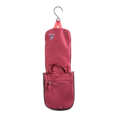6. DEUTER Wash Center I caspia-raisin Travel Wash Bag
