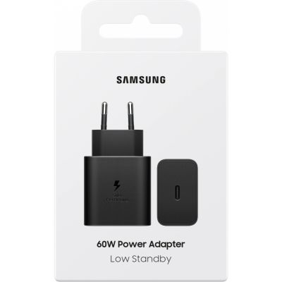 4. Samsung EP-T6010NBEGWW 60W 3A USB-C Wall Charger - Black