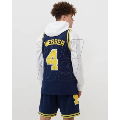 5. Mitchell &amp; Ness NCAA Swingman Road Jersey Michigan1991 Chris Webber SMJY4437-UMI91CWEASBL